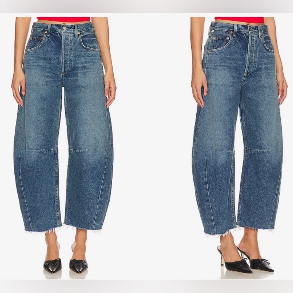Citizens Of Humanity Horseshoe Wide Leg Barrel Jeans in First Class. - Picture 5 of 11